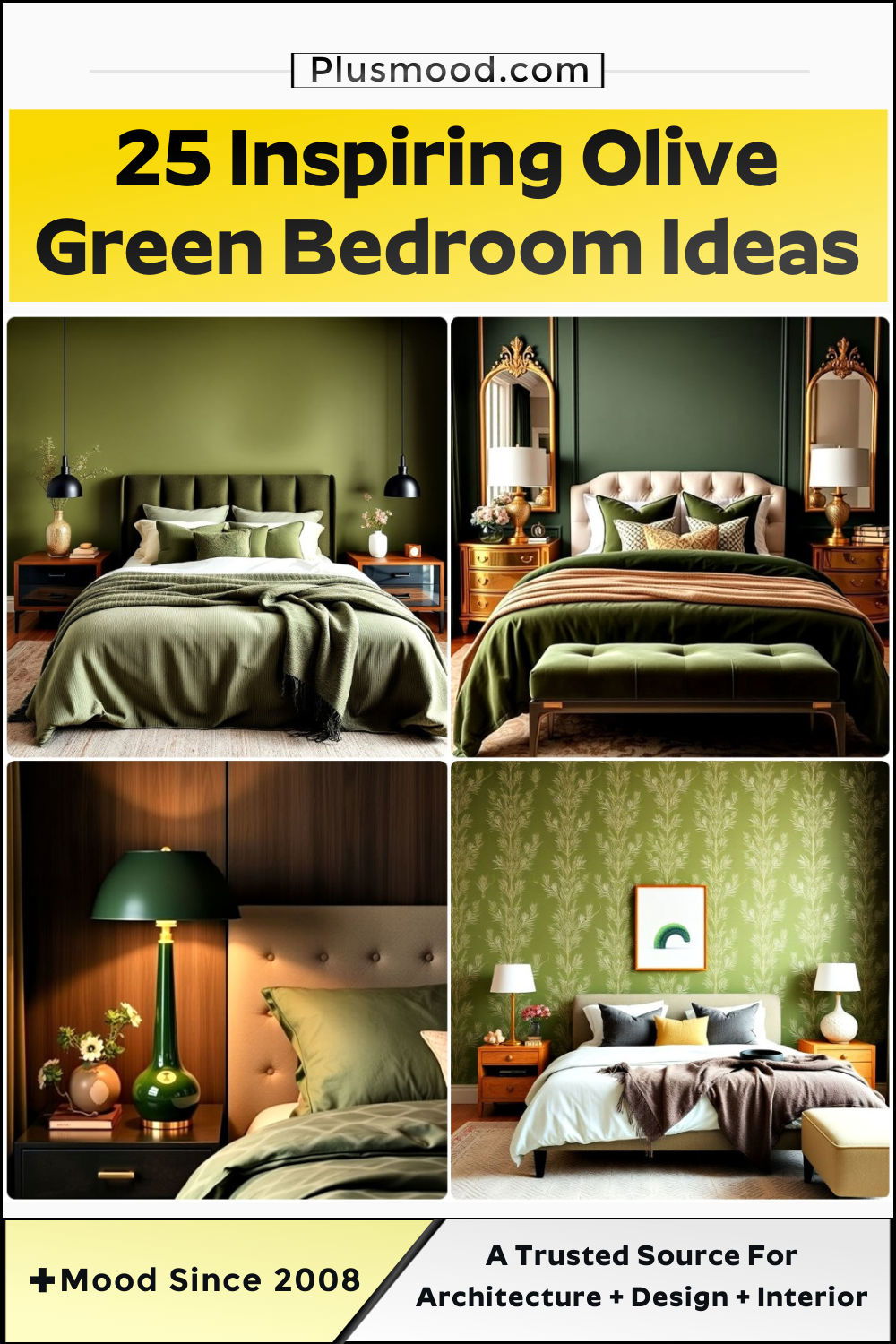 olive green bedroom ideas and inspiration