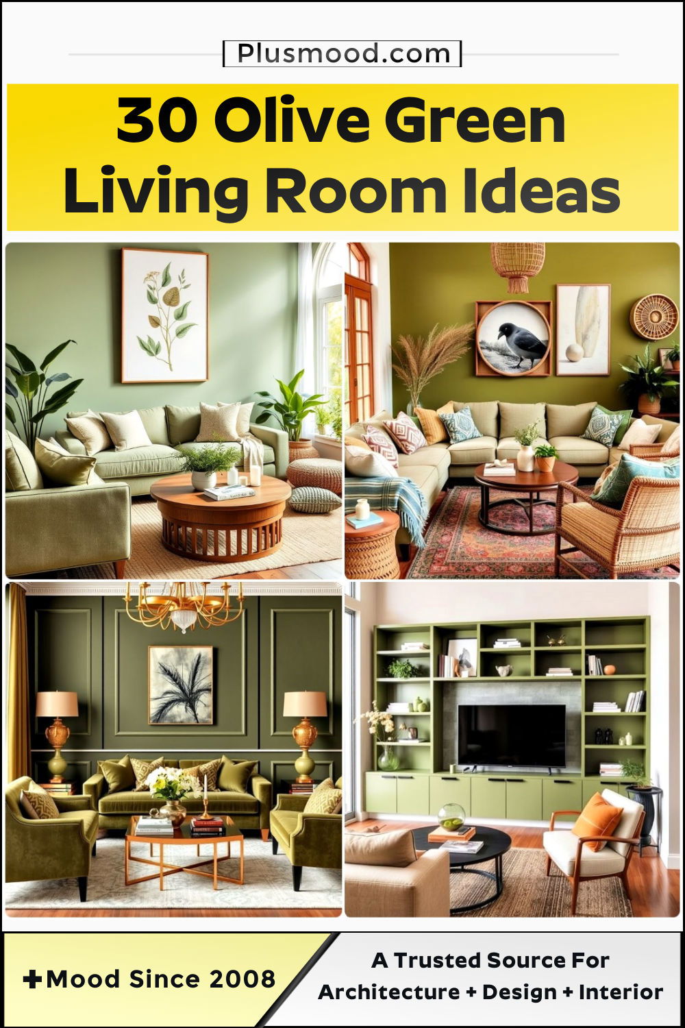 olive green living room ideas and inspiration