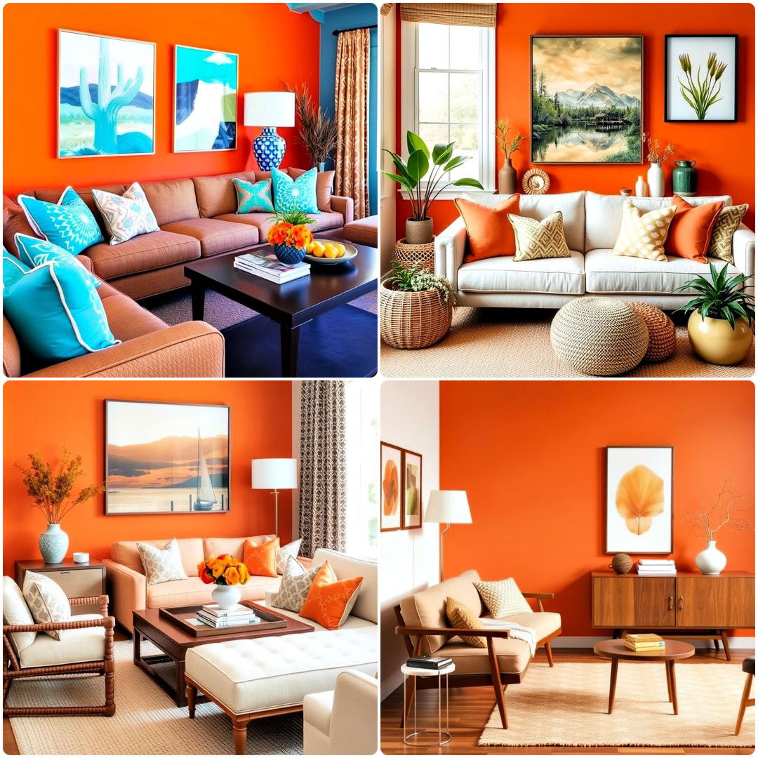 20 Orange Accent Wall Ideas for Every Room