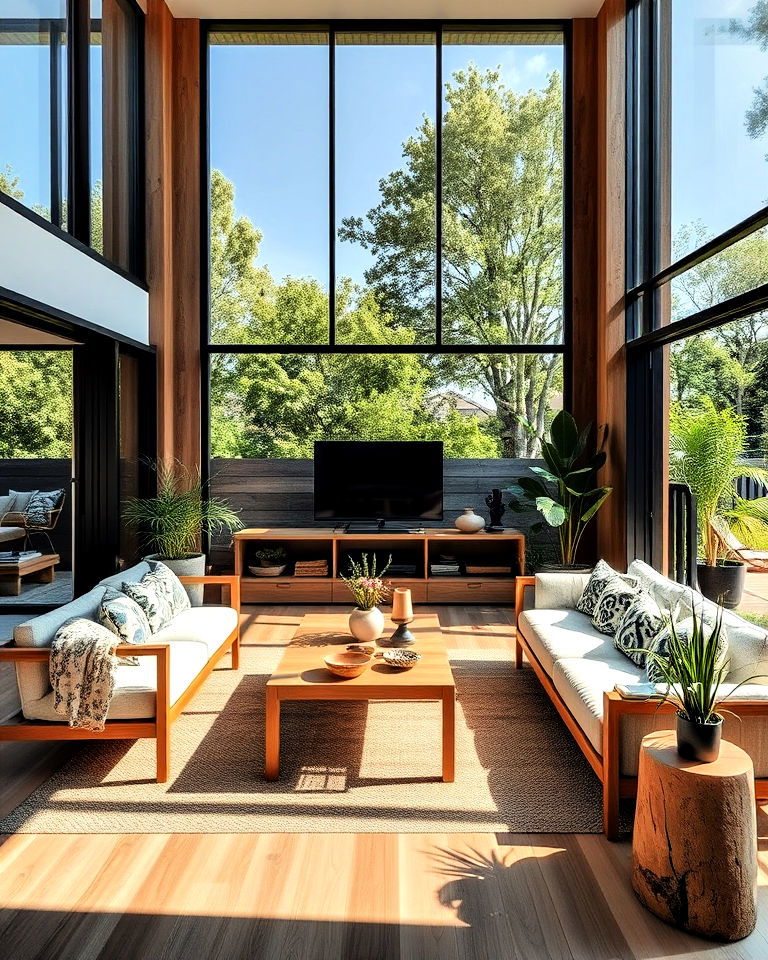 organic living room seamless integration