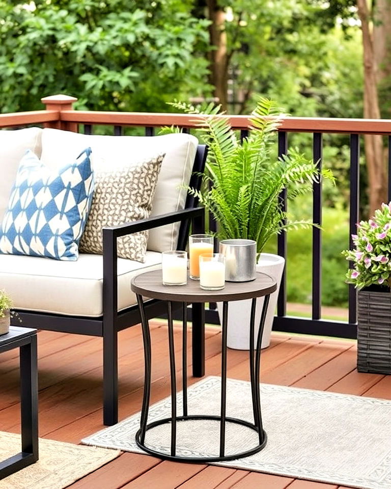 outdoor accent table for drinks