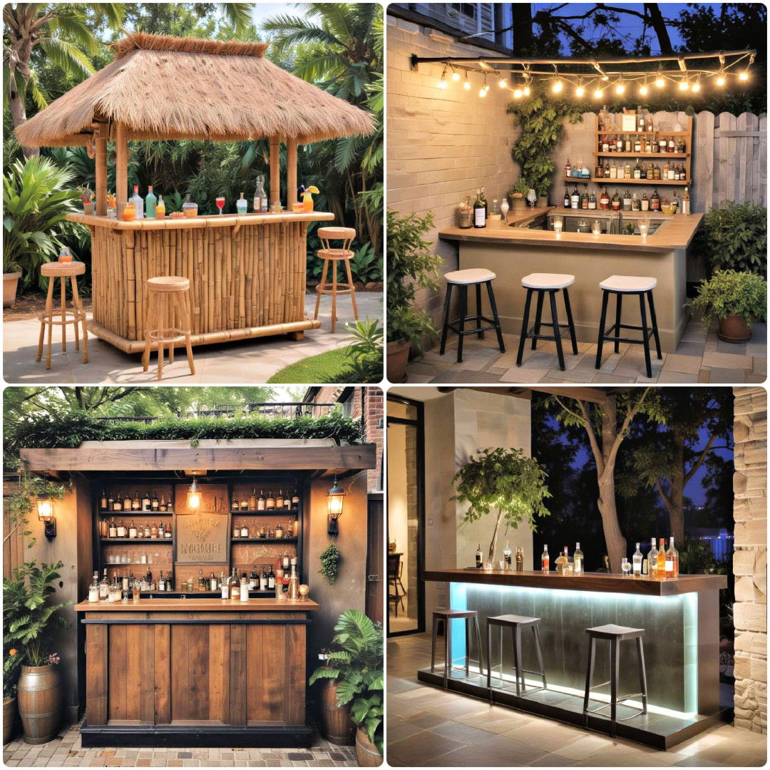 Top 40 Outdoor Bar Ideas for Summer Entertaining Now
