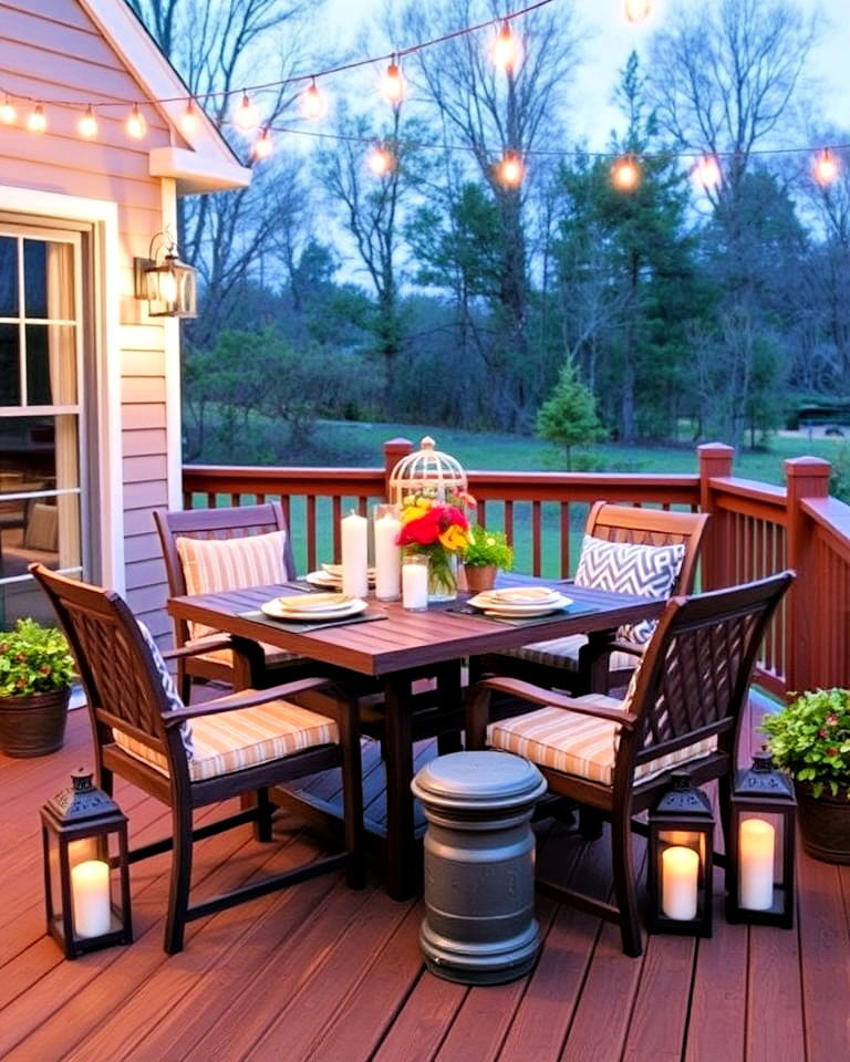 outdoor dining area