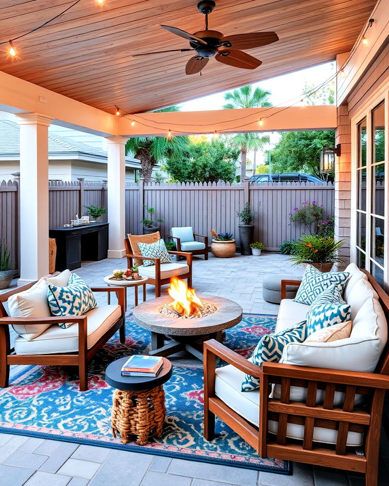 outdoor entertaining spaces