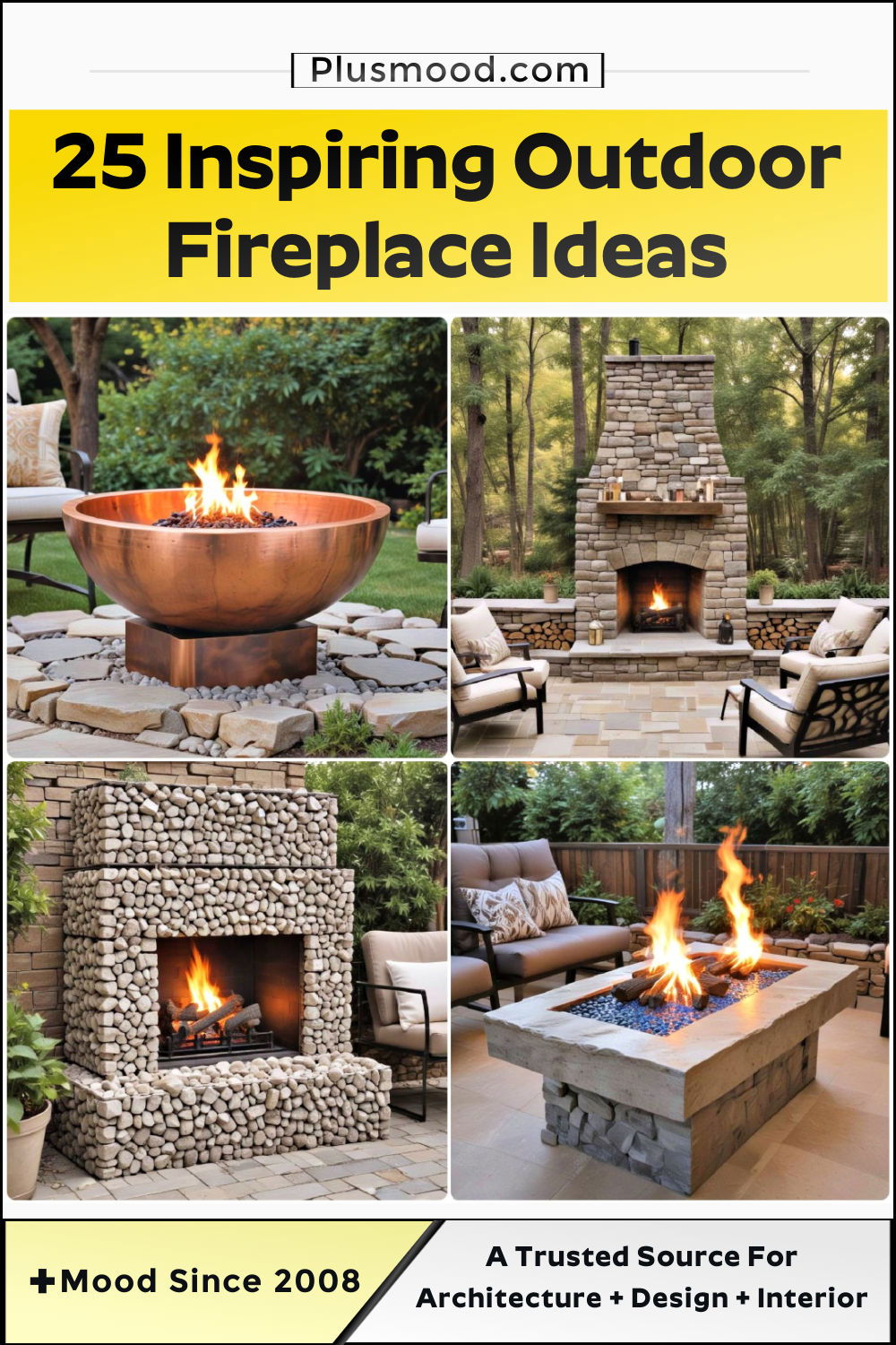 outdoor fireplace ideas and inspiration