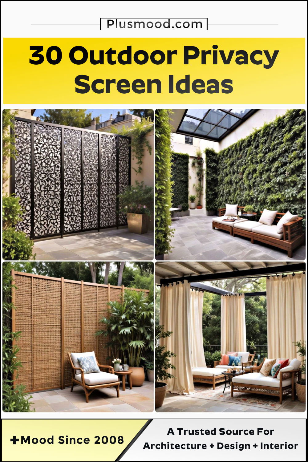 outdoor privacy screen ideas and inspiration