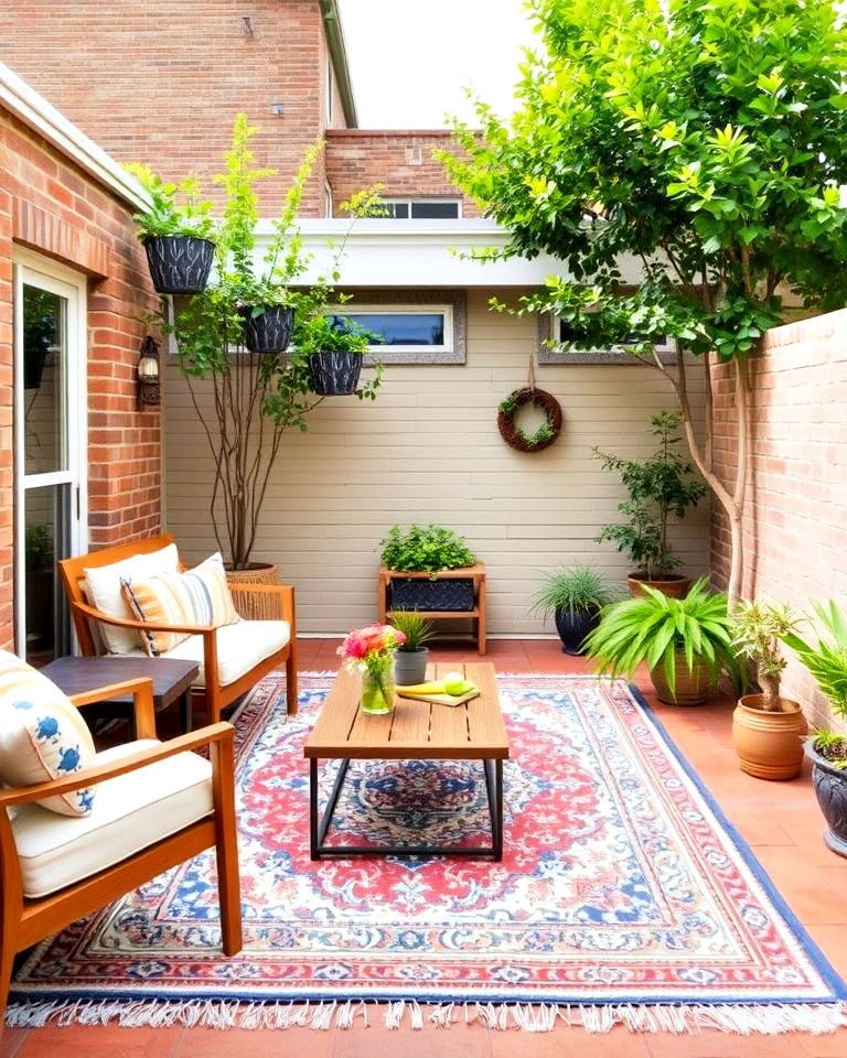 outdoor rug for defined spaces