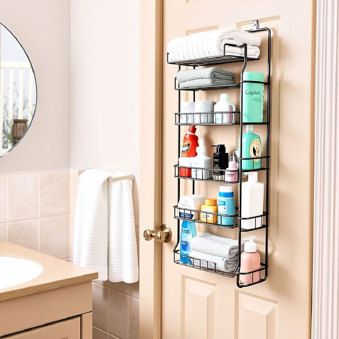 over the door storage for dorm bathroom