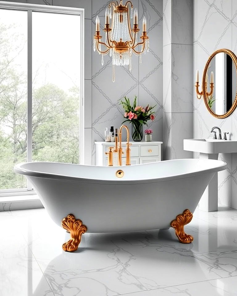 oversized freestanding tub