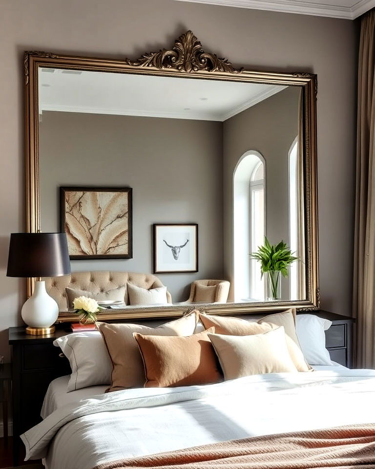 oversized statement mirror