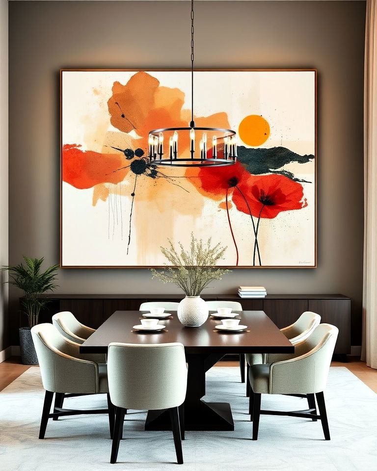 oversized wall art for a bold statement