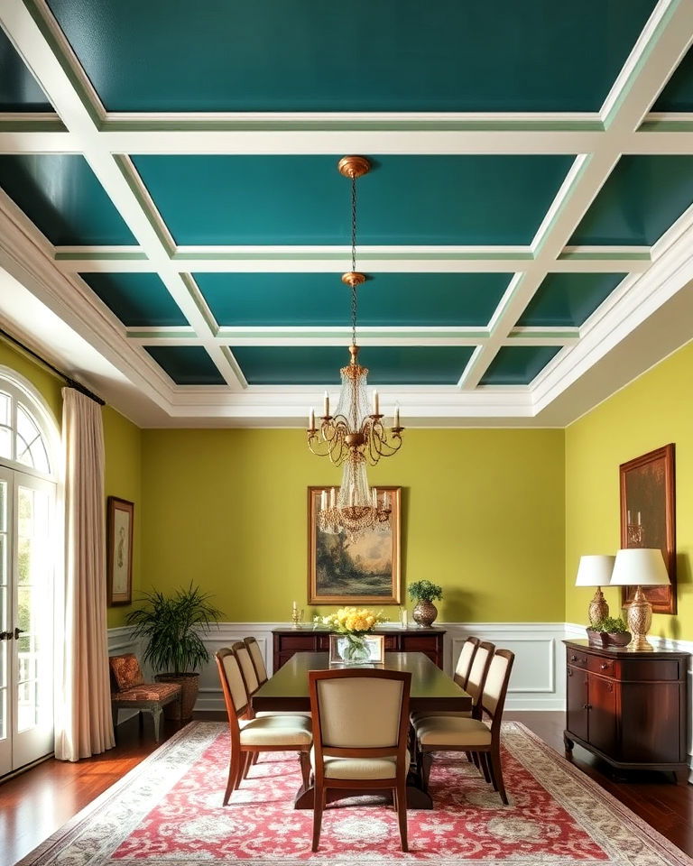 painted ceiling