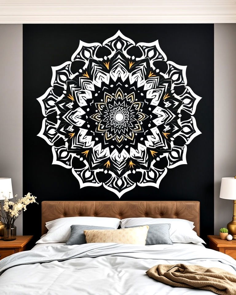 painted mandala for bedroom