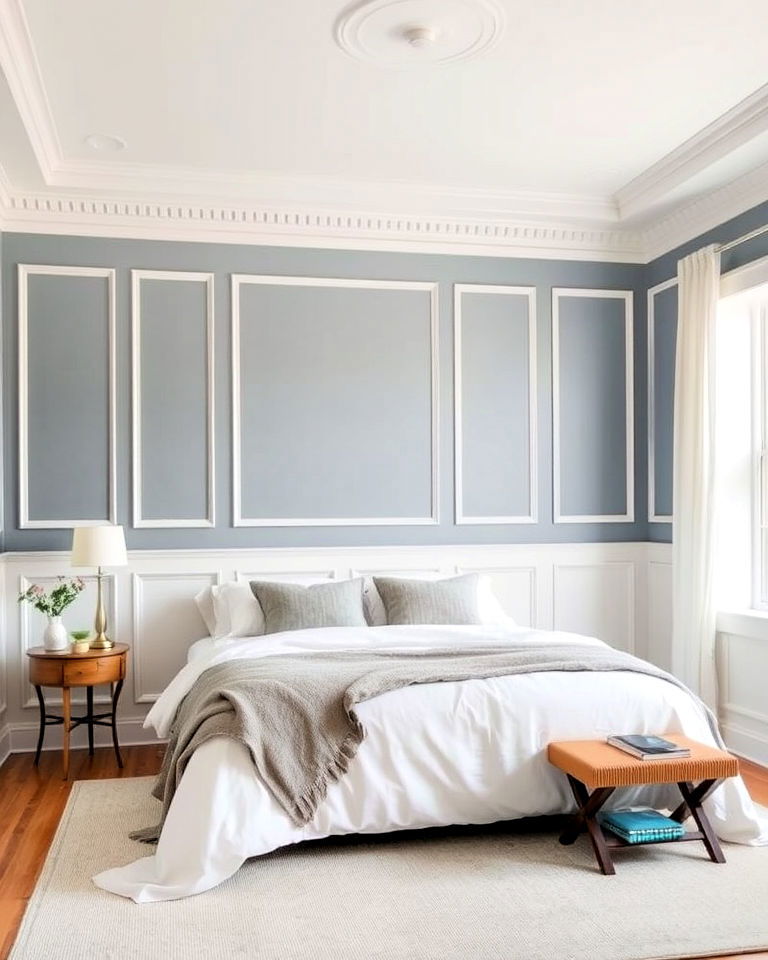 painted paneling bedroom walls
