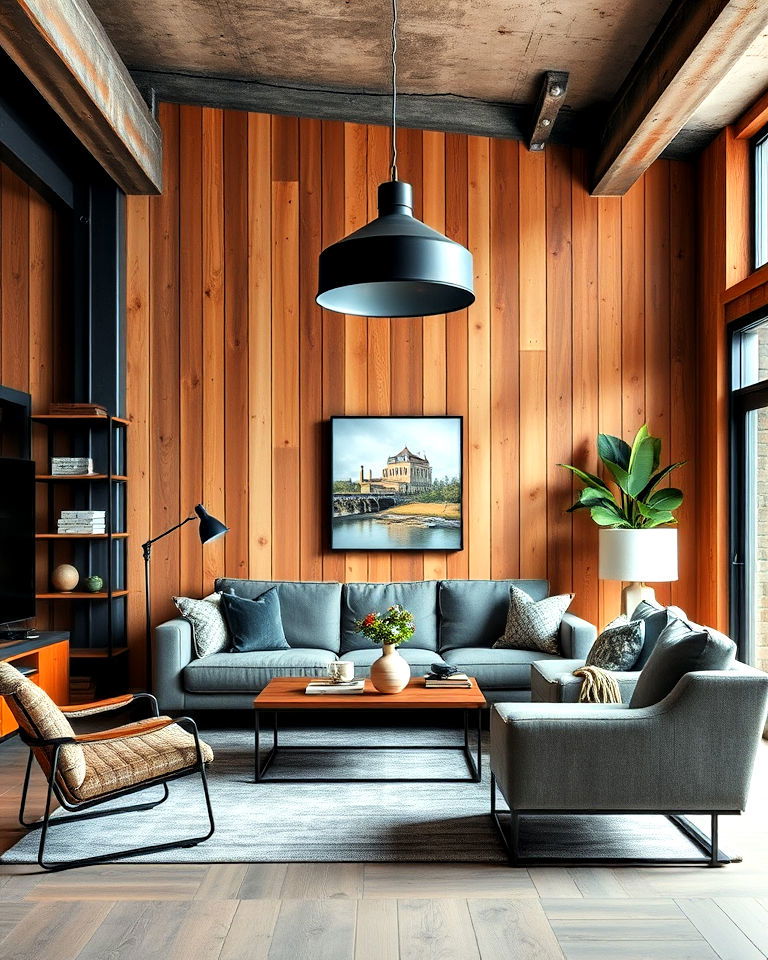 pair with industrial touches