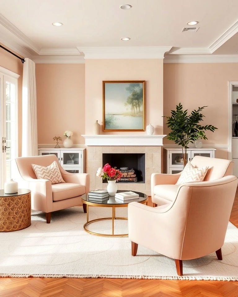 pastel upholstered chairs for living room