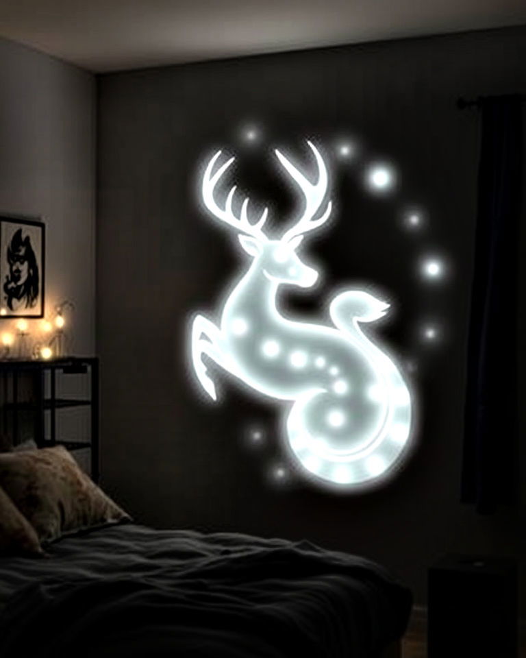 patronus light display for harry potter decor