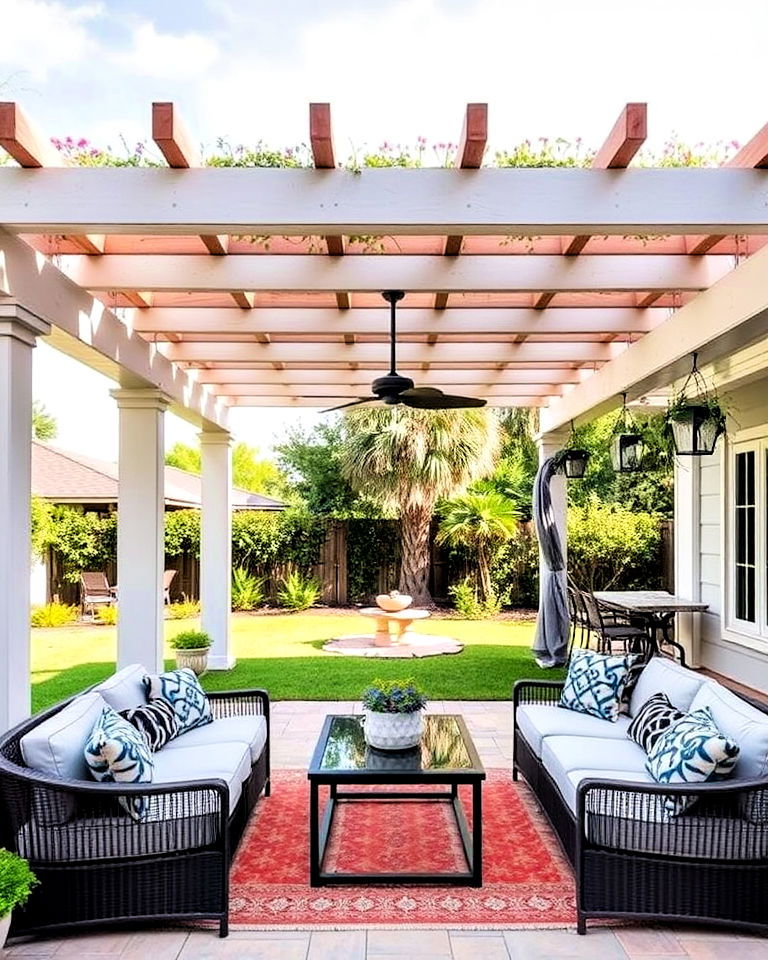 pergola covered patio