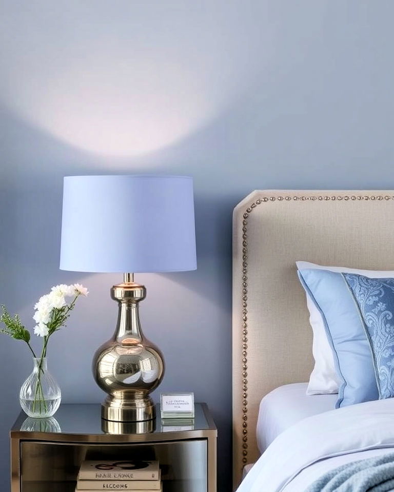 periwinkle lampshade for bedroom