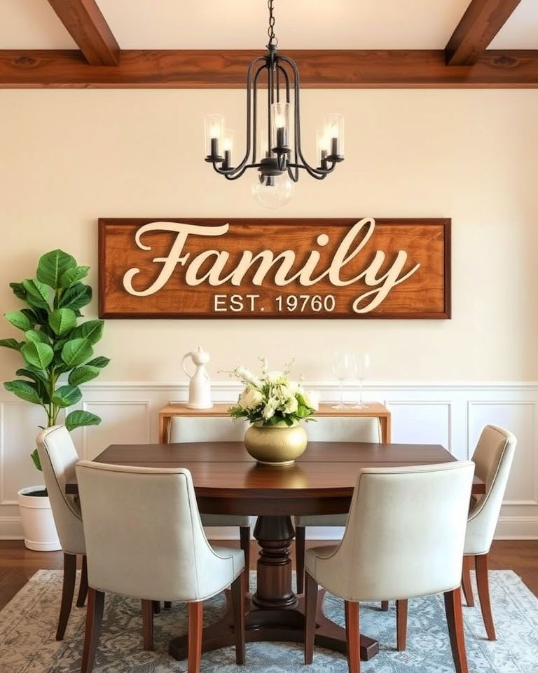 personalized family name sign