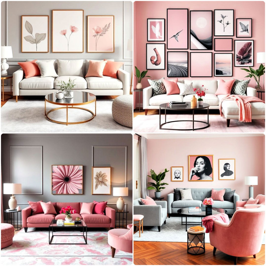 25 Pink and Grey Living Room Ideas To Achieve Chic Decor