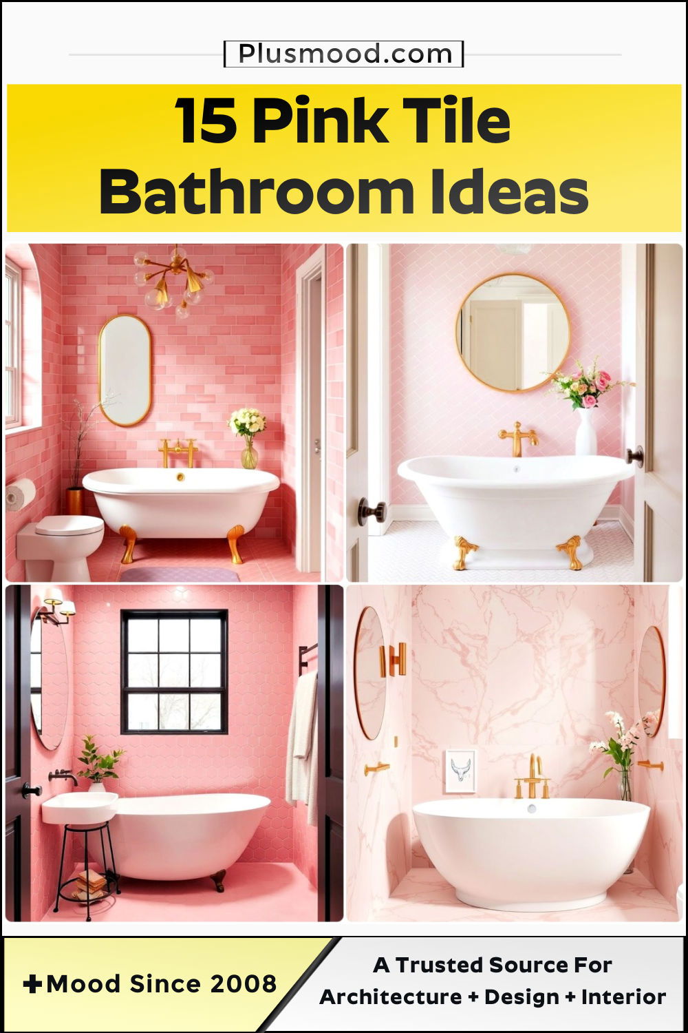 pink tile bathroom ideas and inspiration