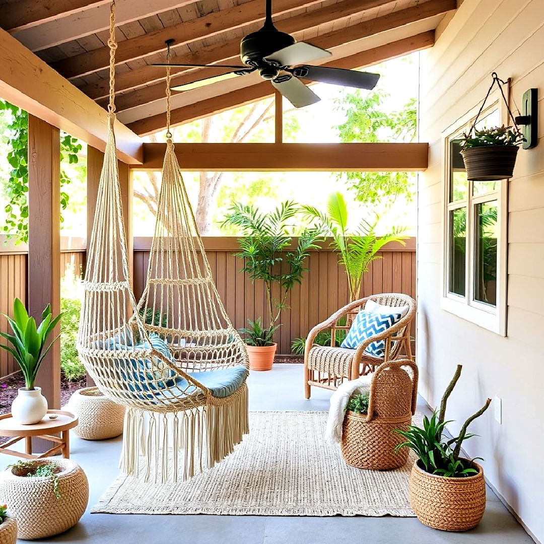 playful hammock or swing chair