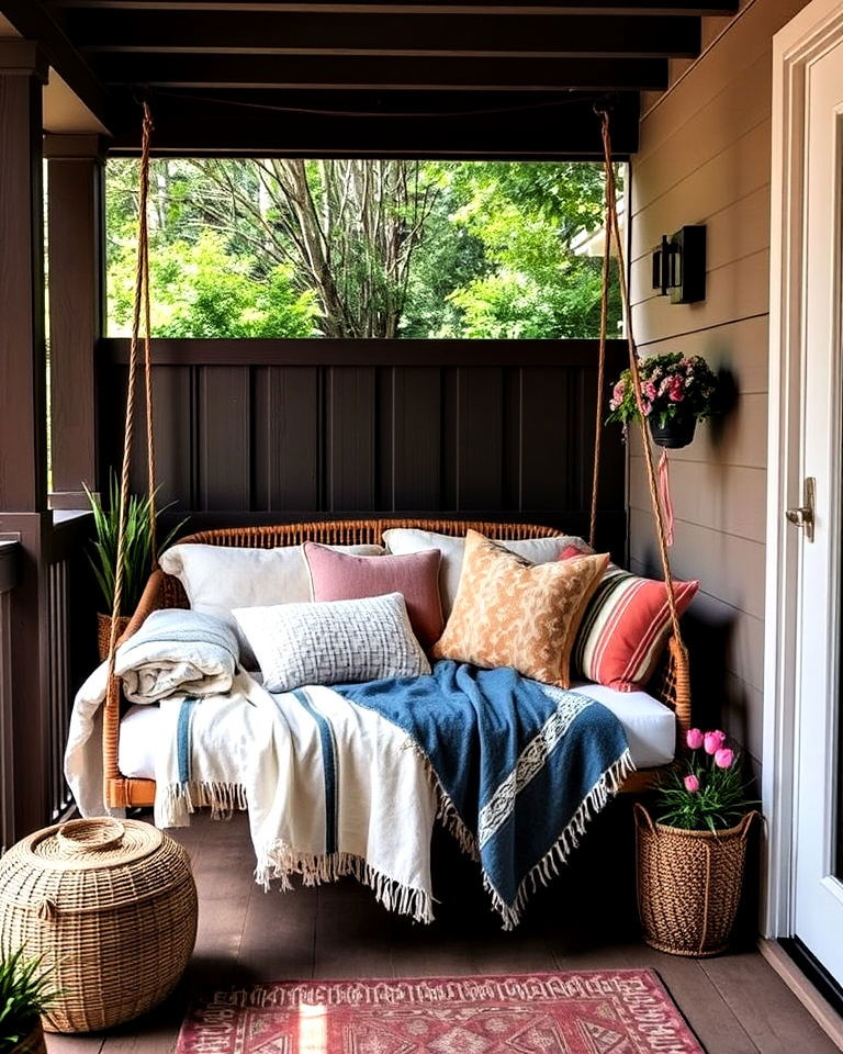 playful swing bed