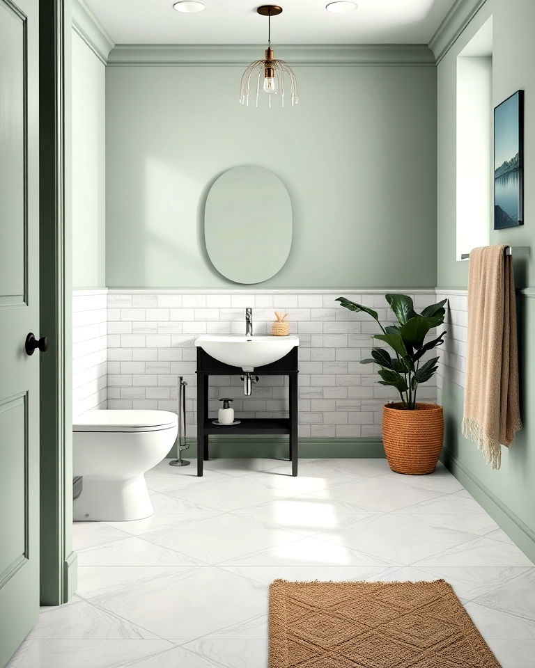 porcelain tile bathroom flooring