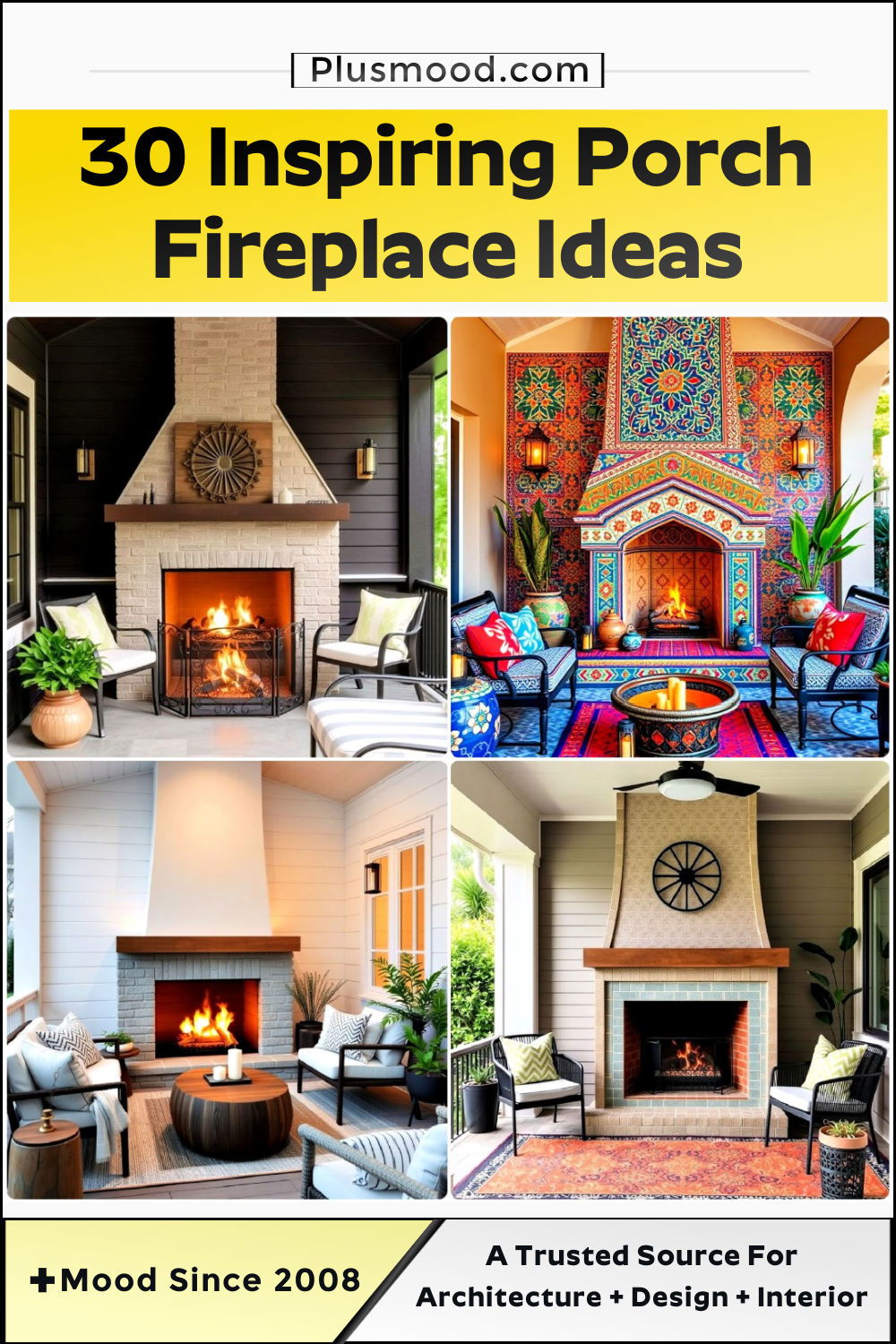 porch fireplace ideas and inspiration