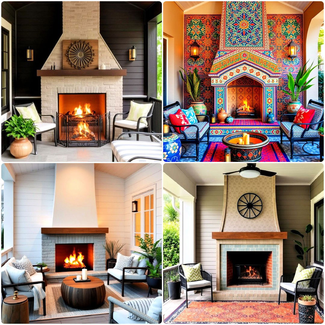 30 Porch Fireplace Ideas for Cozy Outdoor Living