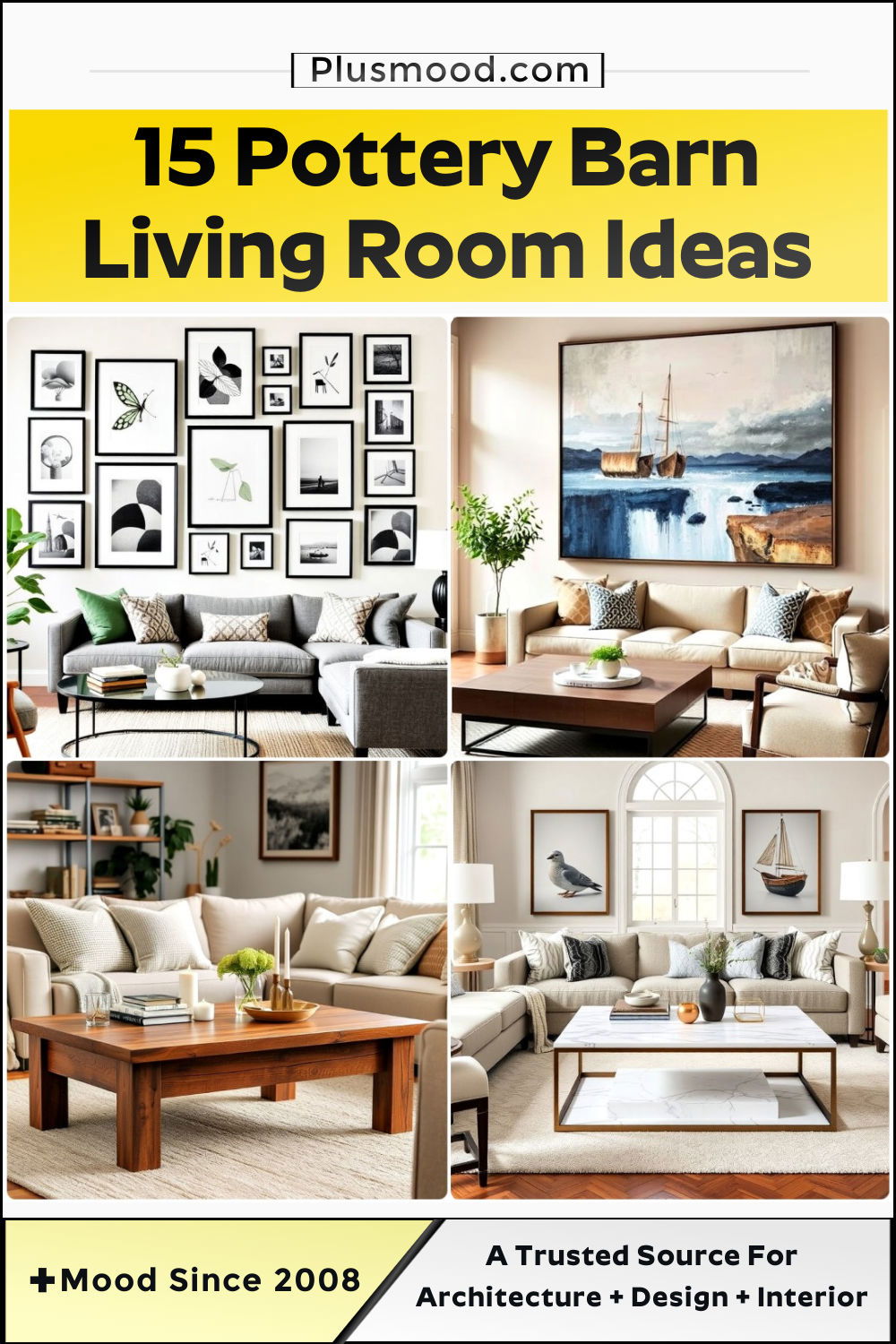 pottery barn living room ideas and inspiration