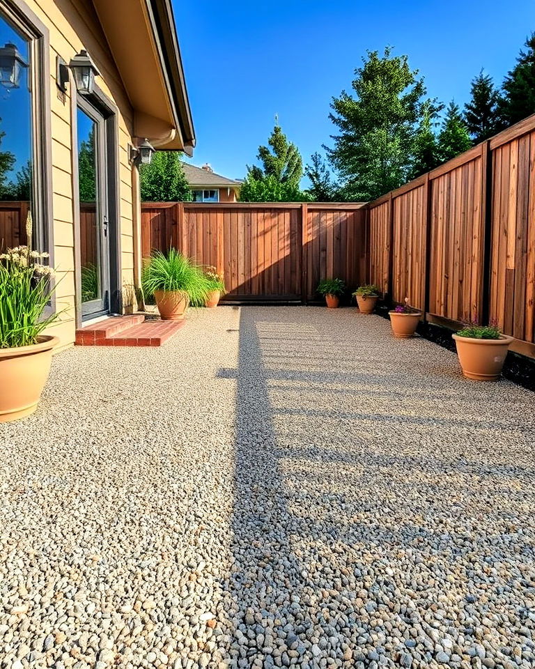 poured concrete floor with exposed aggregate