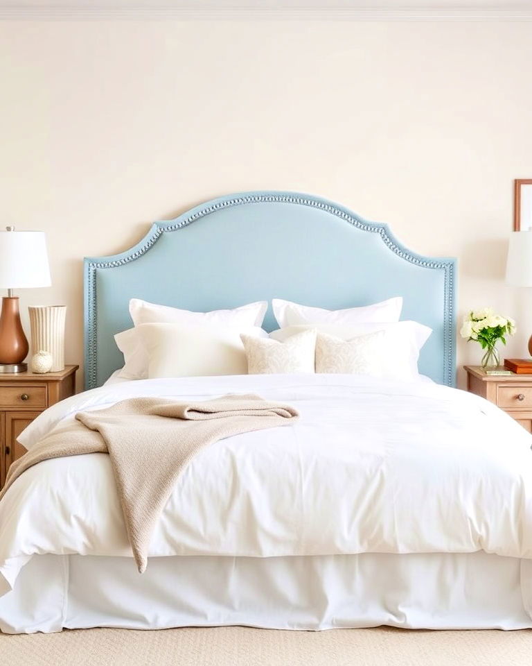 powder blue headboard