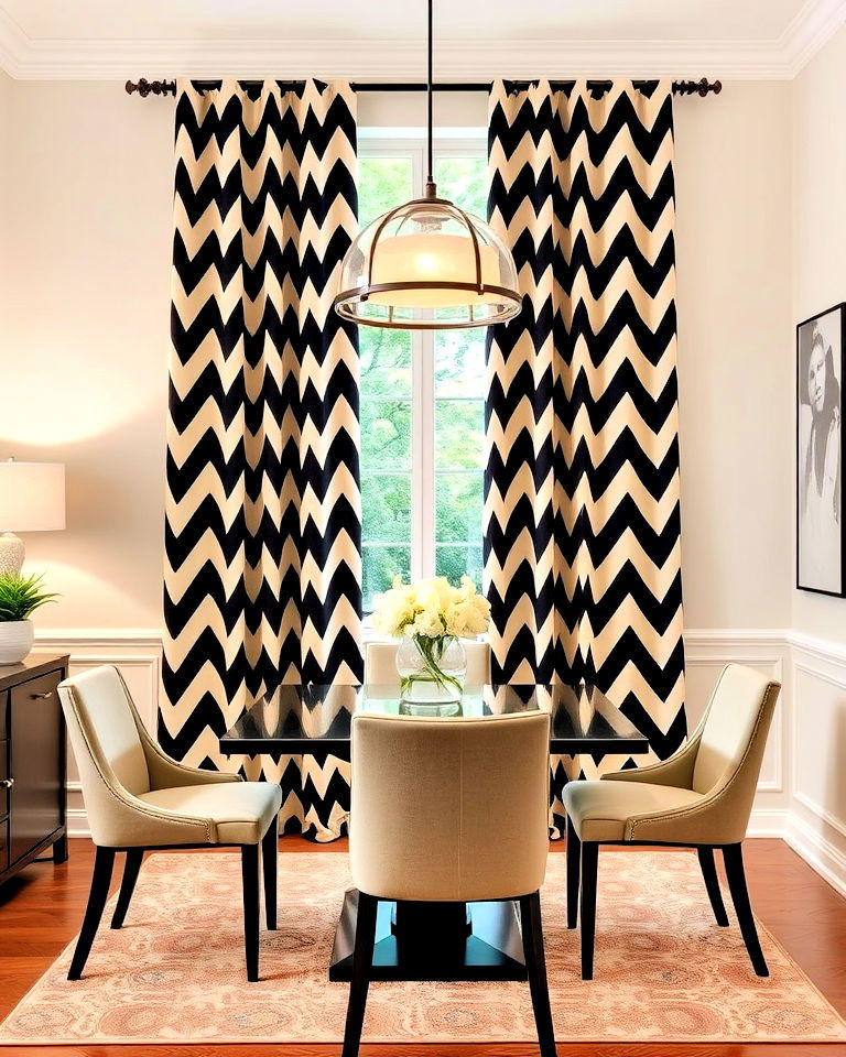 pretty chevron curtains