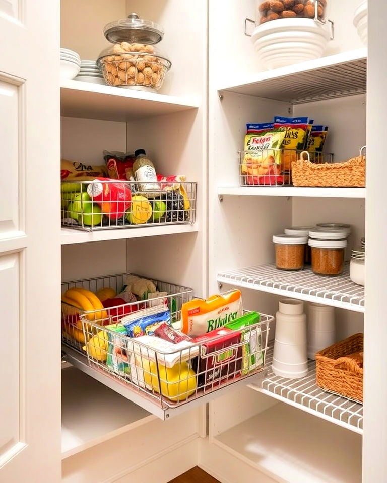 pull out pantry baskets