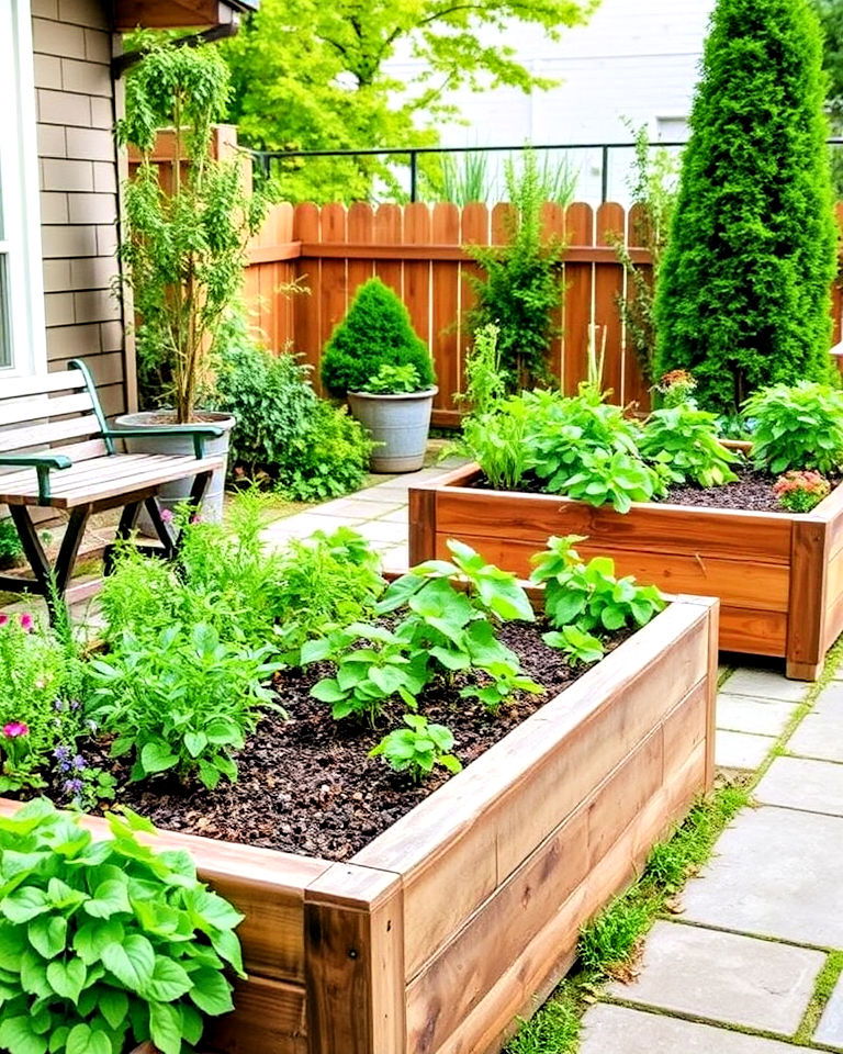 raised garden beds to grow vegetables on your patio