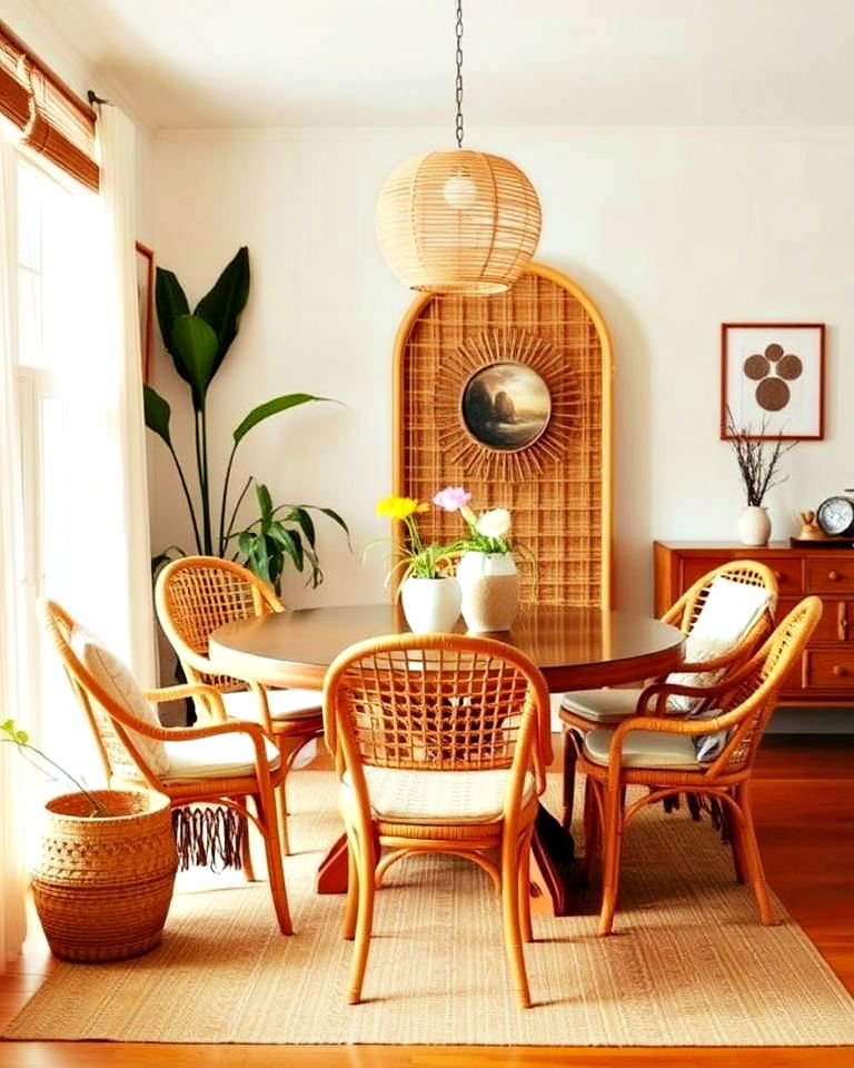 rattan furniture for dining room