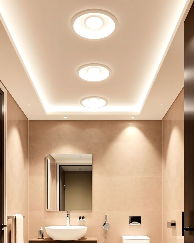 recessed lighting for a clean look