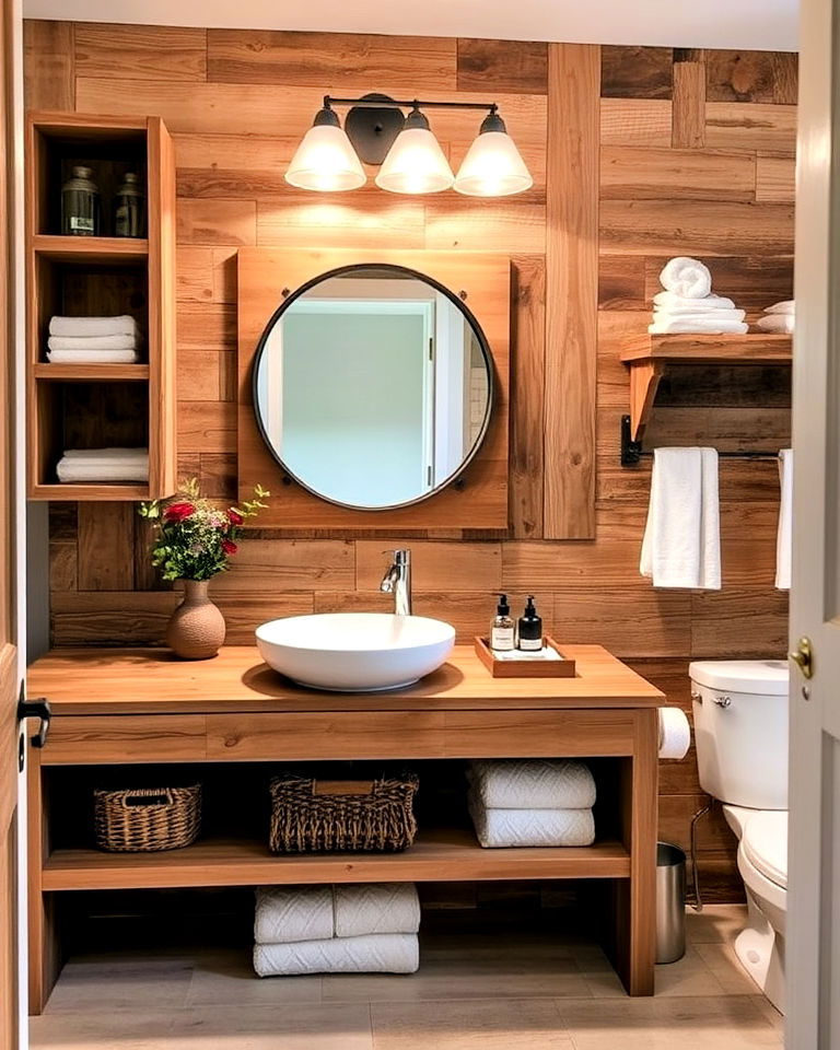 reclaimed wood accents