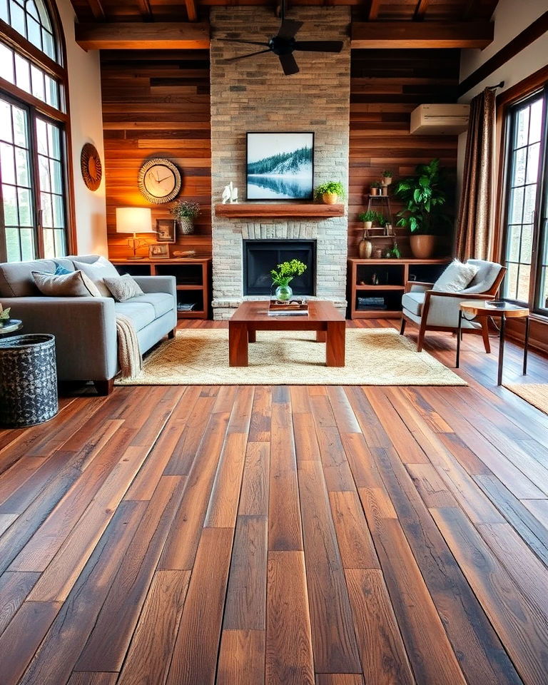 reclaimed wood flooring for eco friendly style