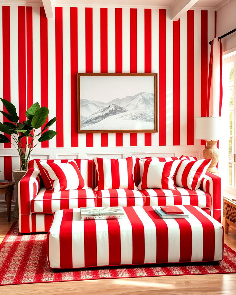 red and white stripes