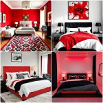 red black and white bedroom ideas