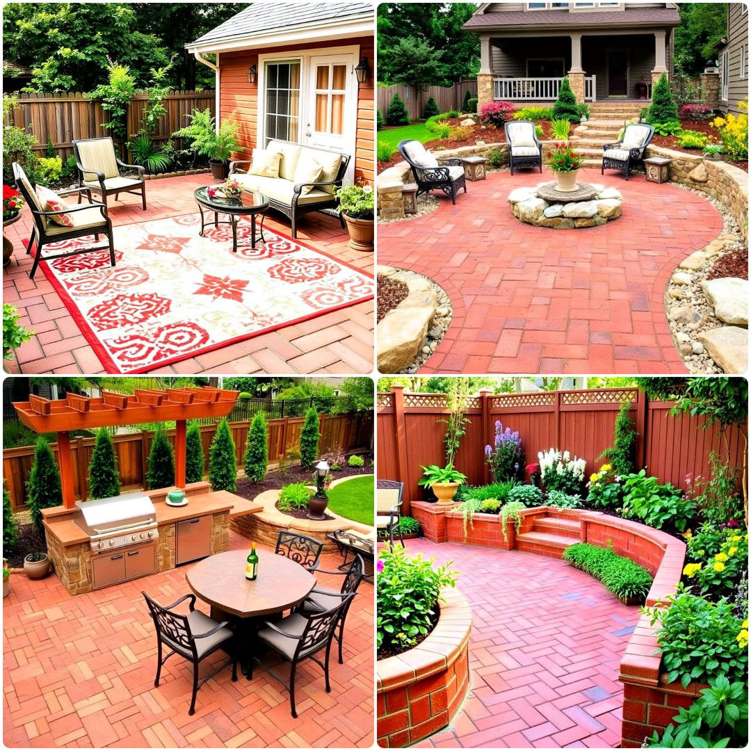 20 Red Brick Paver Patio Ideas To Inspire You