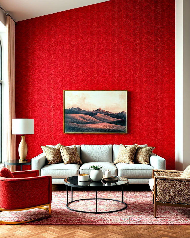 red textured wallpaper