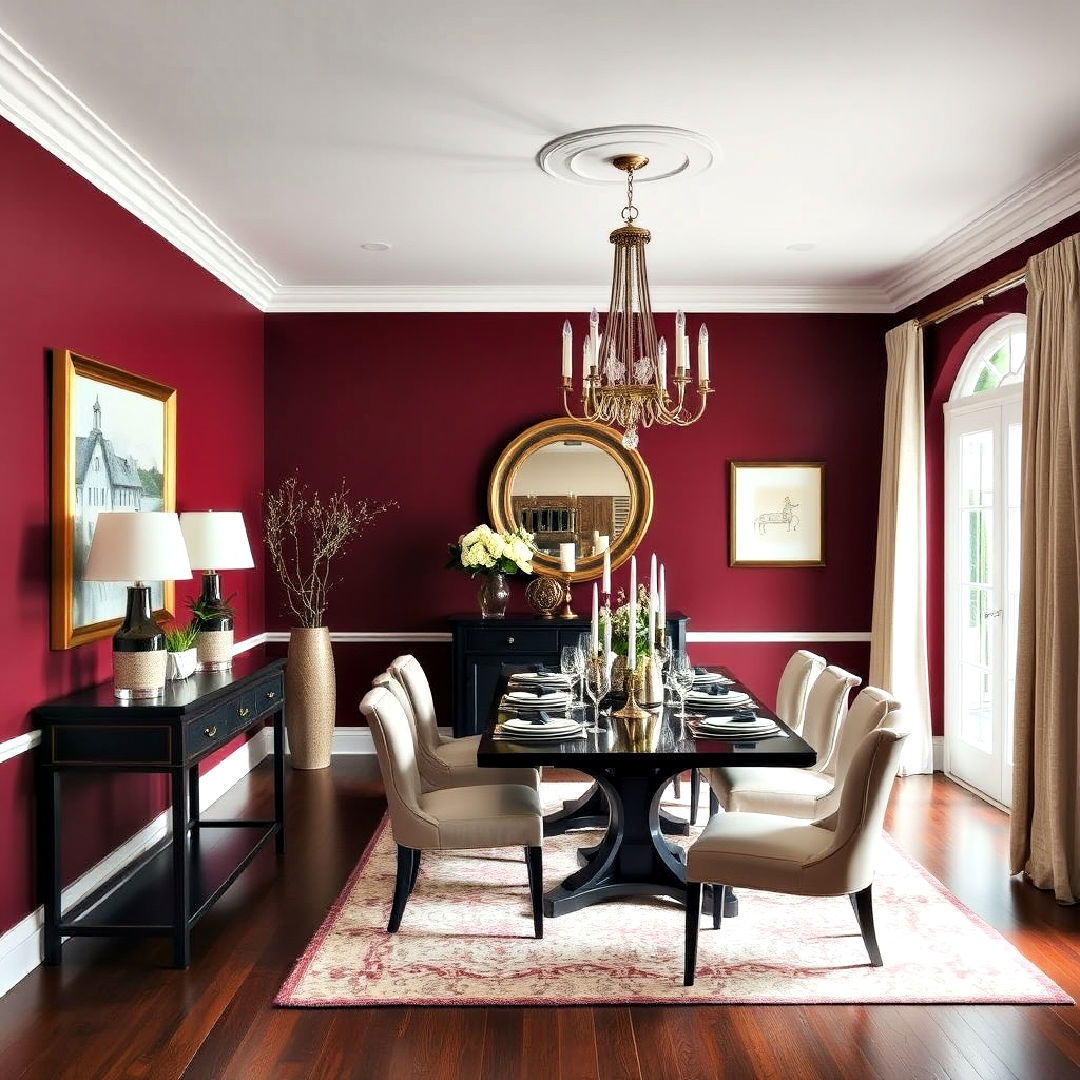rich dining room wall colors to add depth