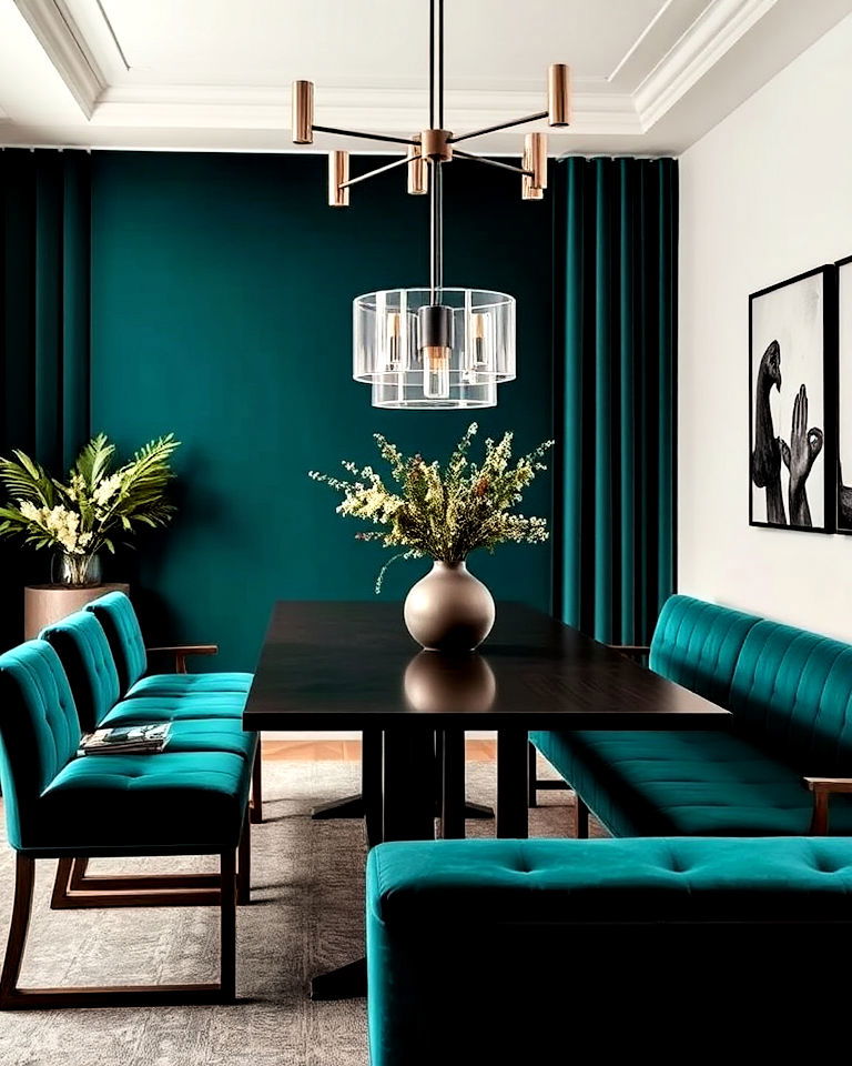 rich velvet upholstery