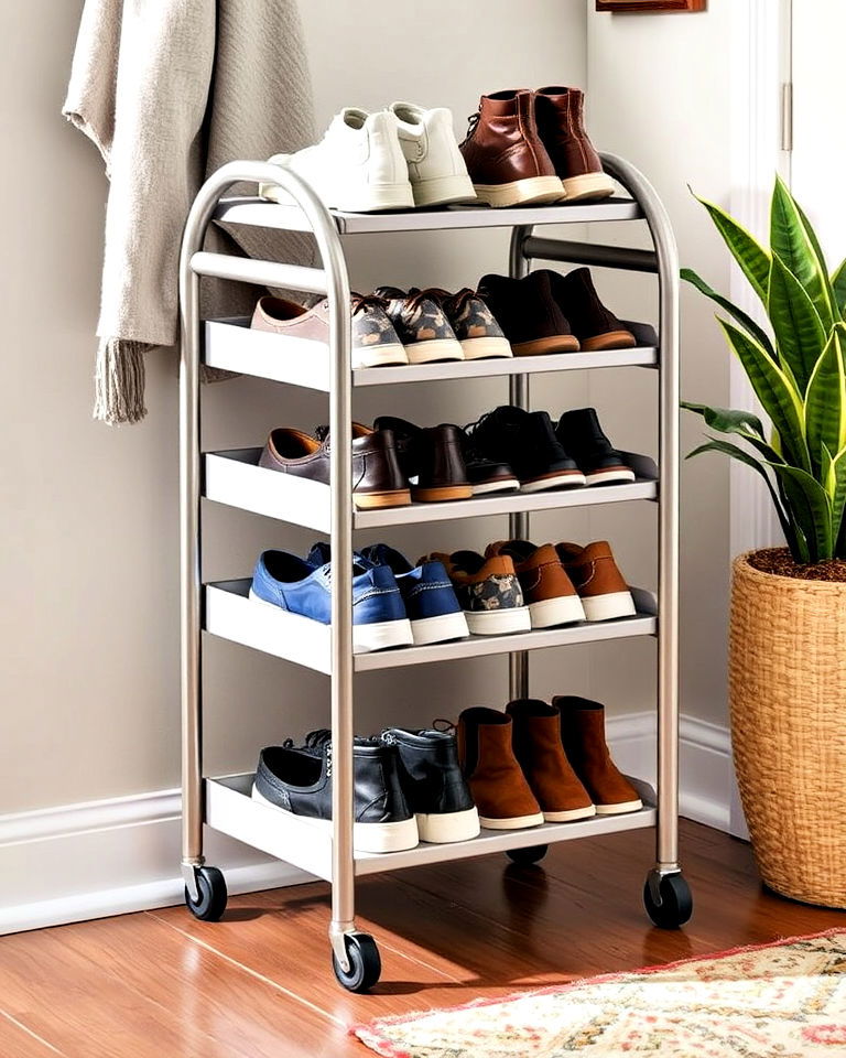 rolling shoe cart to add add mobility