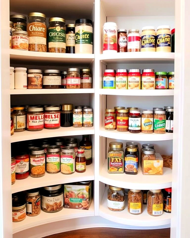 rotating lazy susan shelves