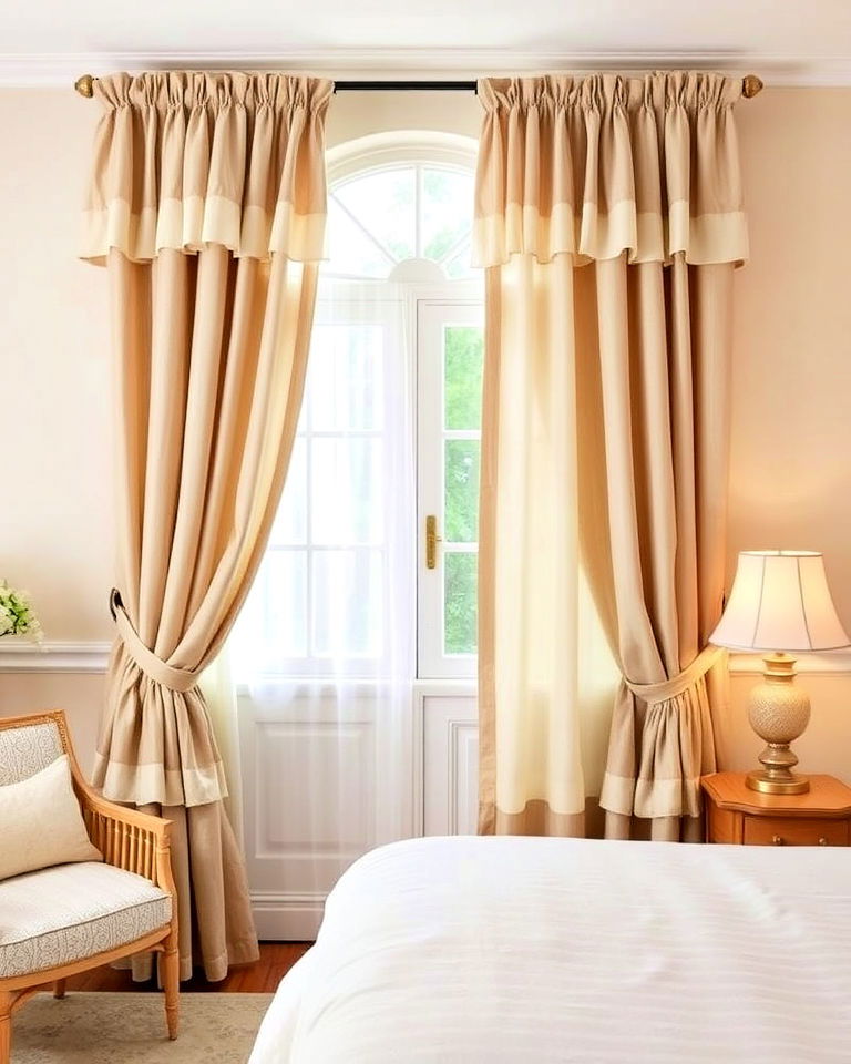 ruffled curtains and drapes